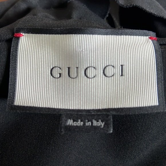 Gucci Viscose Jersey Ruffled Trim Mini Dress SizeM - Picture 9 of 9